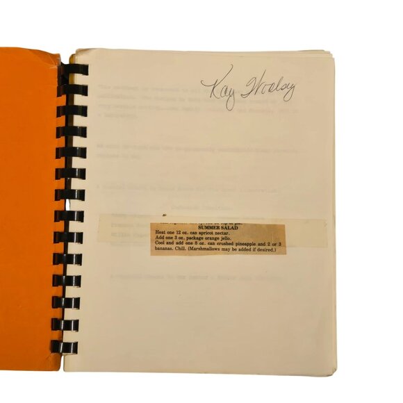 Mulvane KS Cookbook St Michaels Altar Society 1977 Vintage Spiral Bound Kansas - Picture 3 of 16